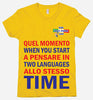 Two Languages T-Shirt Poster