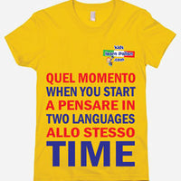 Two Languages T-Shirt Poster