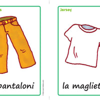 Clothes Flashcards x 20 - Full Set