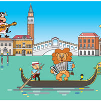 Animals in Venice Wall Mural